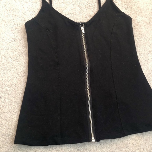 Black Eclipse Zipper Cami - Picture 2 of 5